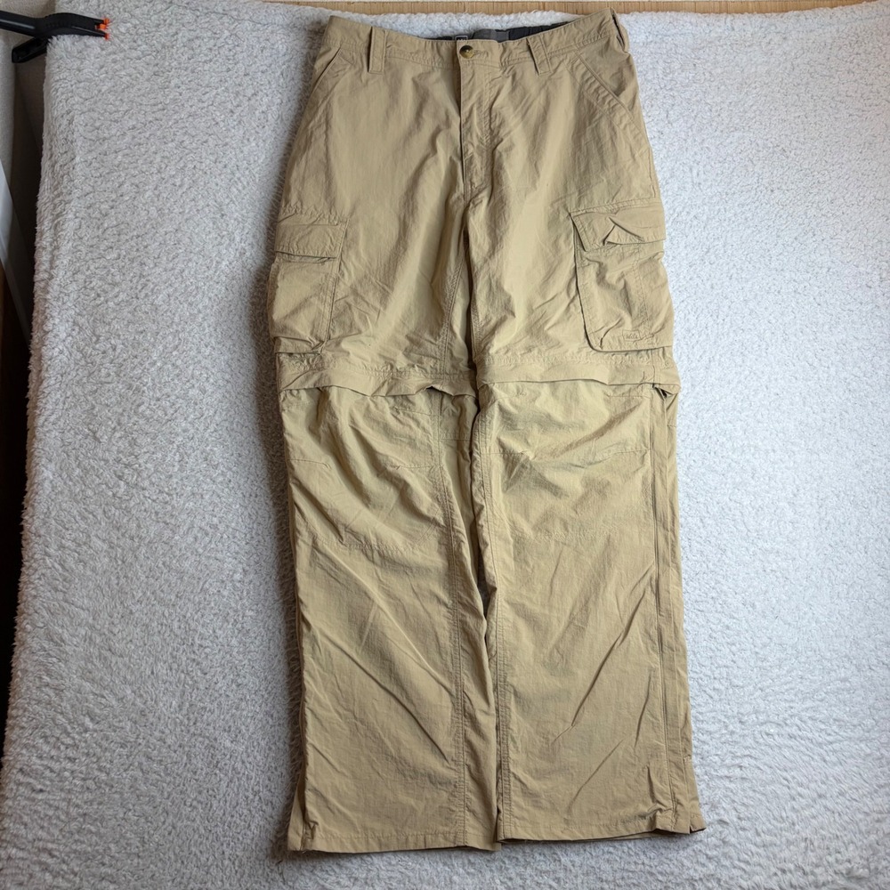 REI Sahara Convertible Hiking Cargo Pants Tan Khaki Mens 32x30 861659
